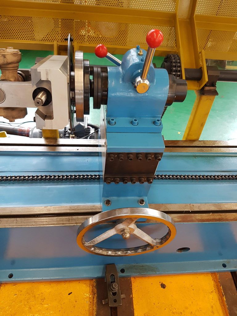 Lathe machine at DBS Perth's machine shop